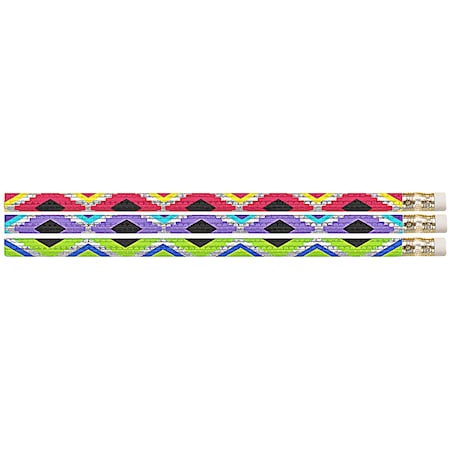 Musgrave Pencil Co Geometric Glitz Motivational Pencil, PK144 2542